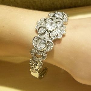 silver Bracelet adjustable Vintage Style